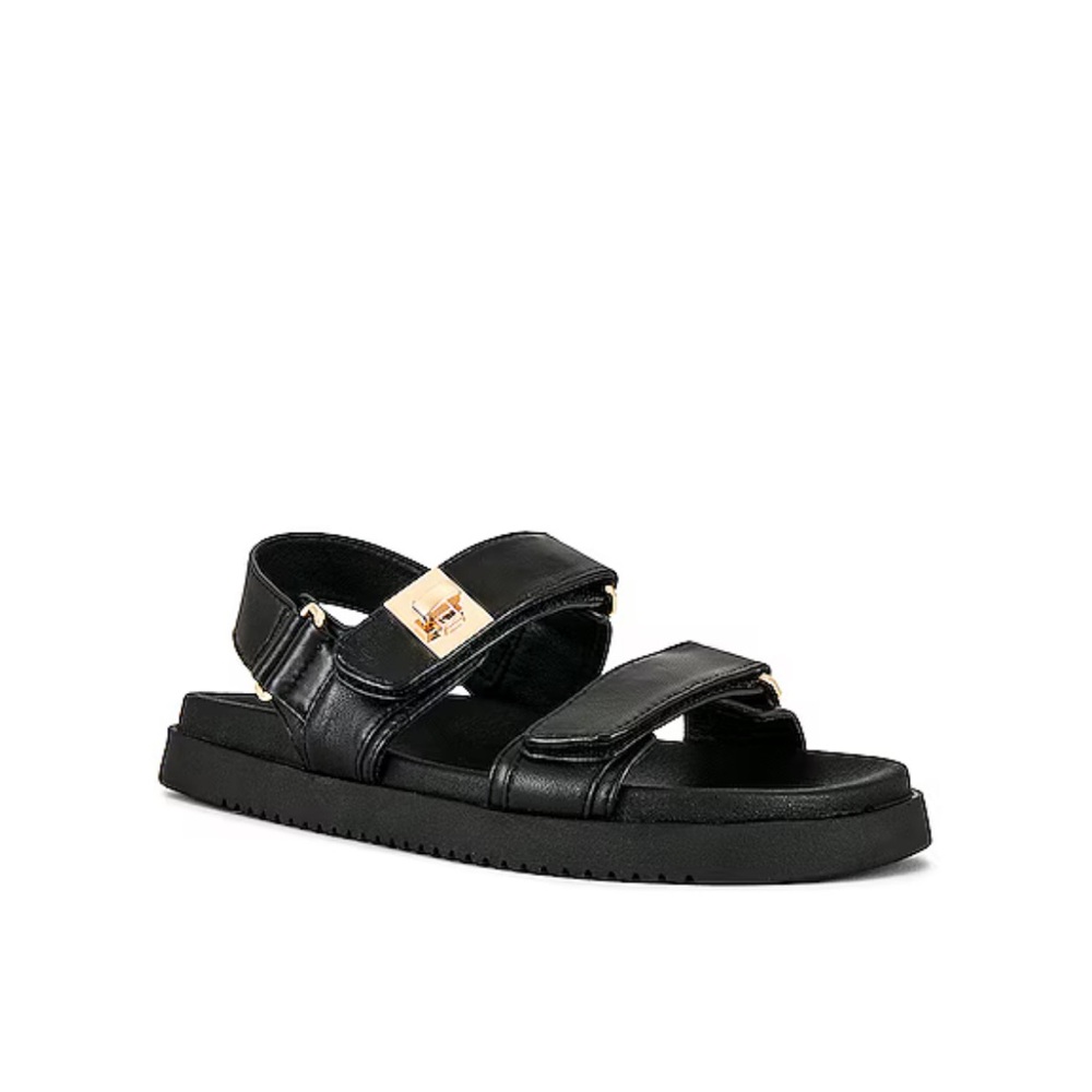 Mona Steve Madden Leather Slides Size 8.5